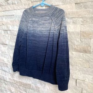 Blue Ombre Little Kid's Crewneck Sweater